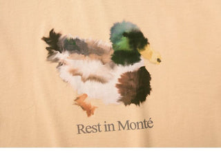 [Monterest] Ink Print Relaxed Fit Crewneck T-Shirt