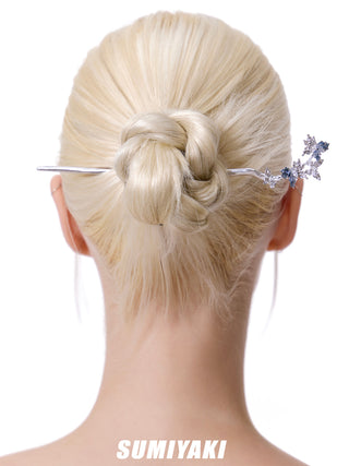 blue butterfly hairpin