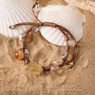 yellow crystal necklace