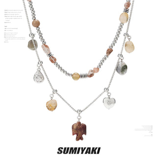 yellow crystal necklace
