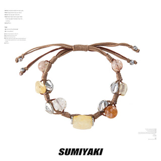 yellow crystal necklace