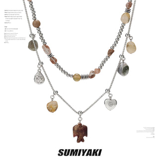 yellow crystal necklace
