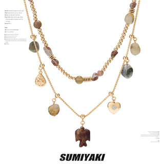 yellow crystal necklace