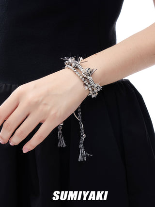 spotted stone bracelet
