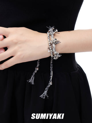 spotted stone bracelet