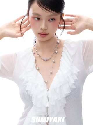 broken pearl necklace