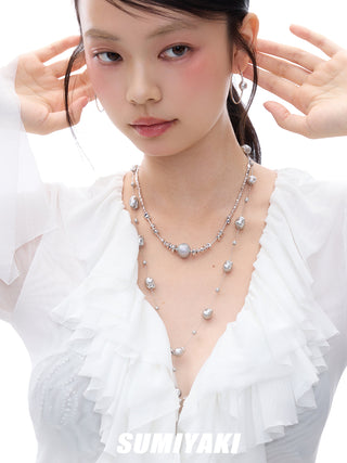 broken pearl necklace