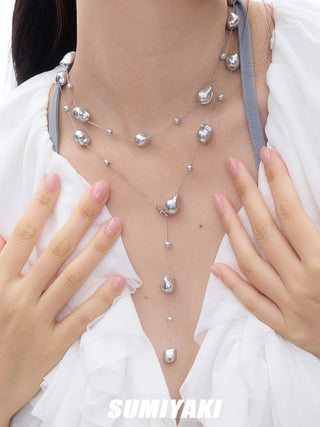 broken pearl necklace