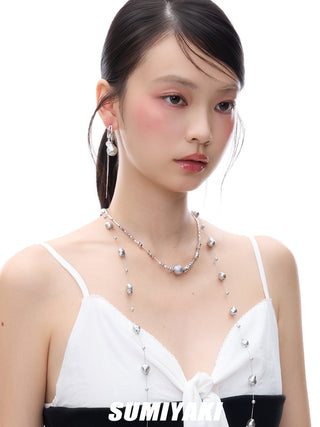 silver pearl necklace
