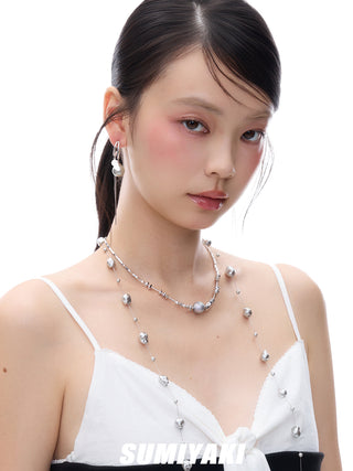 silver pearl necklace