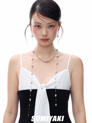 silver pearl necklace