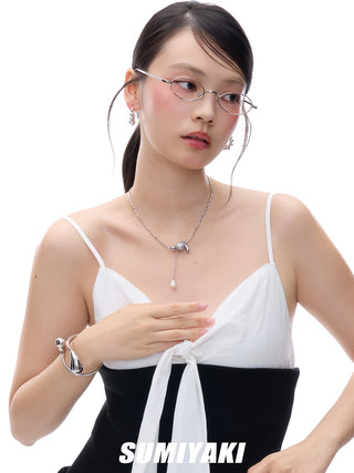 pearl stud earrings