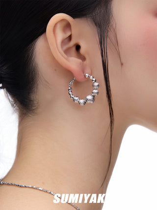 pearl stud earrings