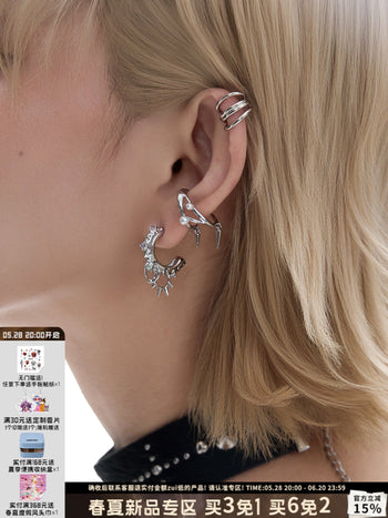 punk rivet earrings
