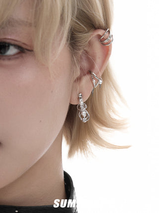 punk rivet earrings