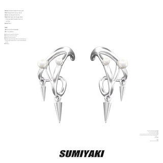 punk rivet earrings