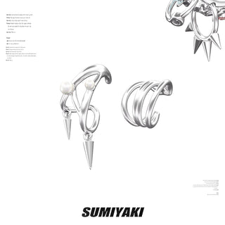 punk rivet earrings