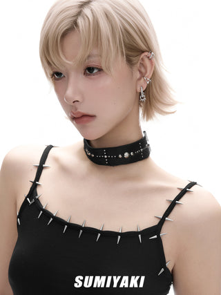 punk rivet earrings