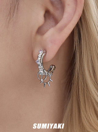punk rivet earrings