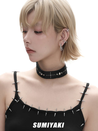 punk rivet earrings