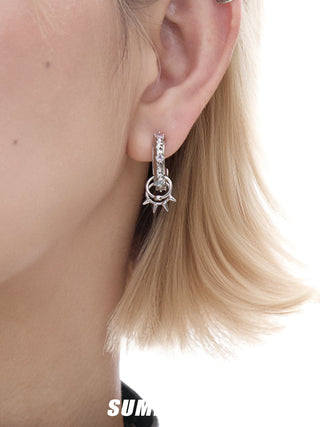 punk rivet earrings