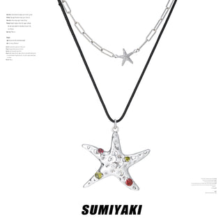 colorful zircon necklace