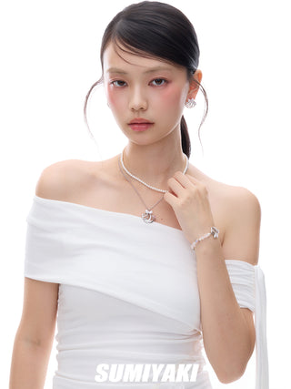 double pearl necklace