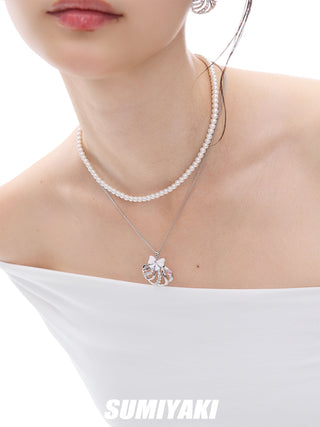 double pearl necklace