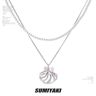 double pearl necklace