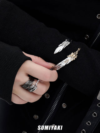 punk feather bracelet