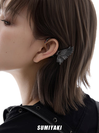 feather ear hairclip