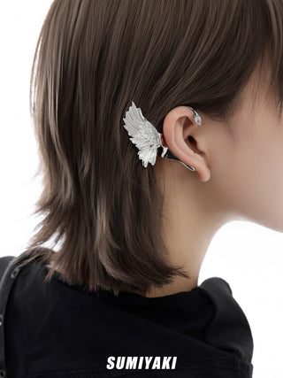 feather ear hairclip