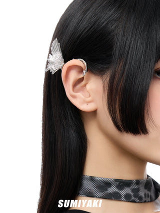 feather ear hairclip