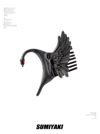 feather ear hairclip