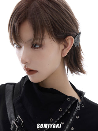 feather ear hairclip