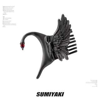 feather ear hairclip