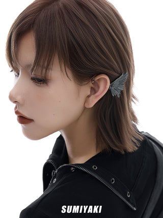 feather ear hairclip