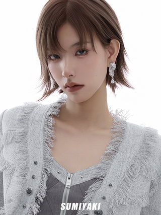 dark punk earrings
