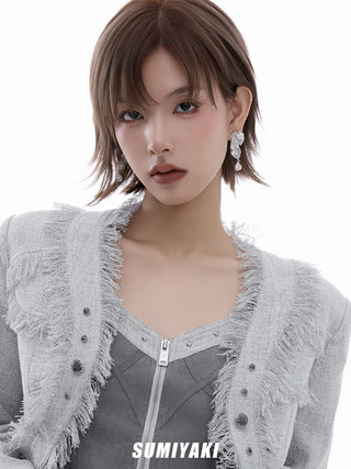dark punk earrings