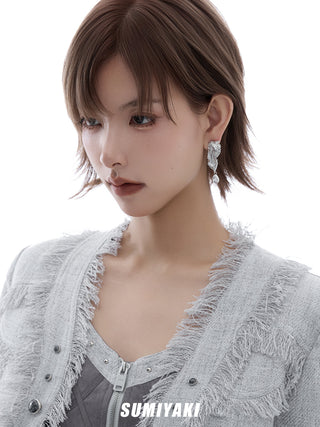 dark punk earrings