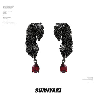 dark punk earrings