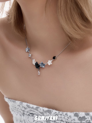 sakura flower necklace