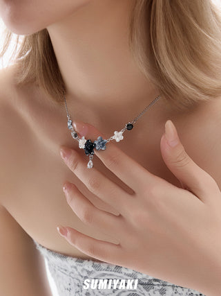 sakura flower necklace