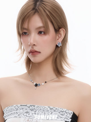 sakura flower necklace