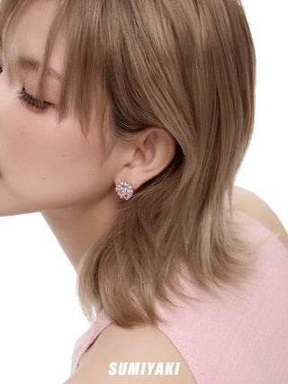 strawberry tassel earrings