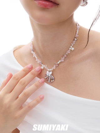 beaded clavicle chain
