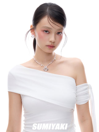 beaded clavicle chain