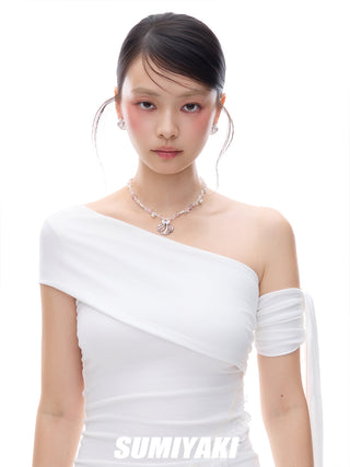beaded clavicle chain