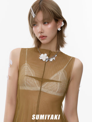 sakura tassel collar