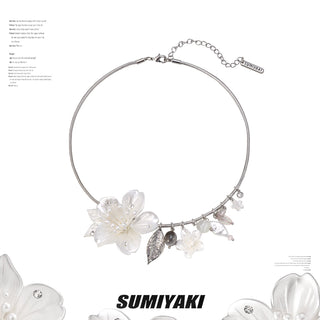 sakura tassel collar